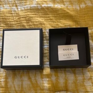 New Gucci Black and Cream Gift Box